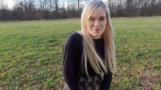 MyDirtyHobby presents LovlyLuna in Cute Teen Public Outdoor Sex public 