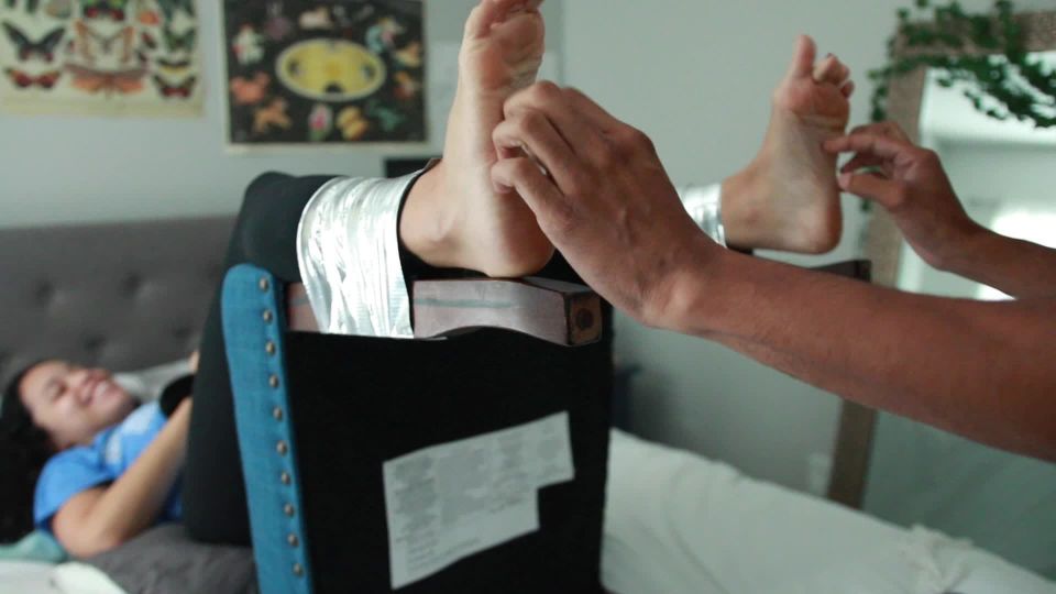 Chair Taped Tickling Foot!