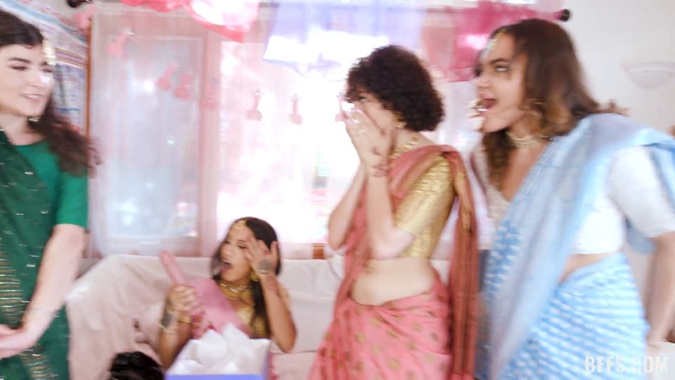 Naudi Nala, Satine Summers, Nina White, Nikki Slick - Indian Bachelorette Party 1080P - Nikki slick