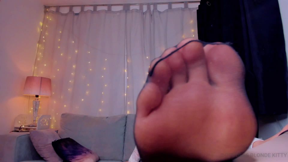 clip 4 Goddess Kittys Findom Fuckery - Nylon Foot Fetish (1080P) on feet porn femdom x