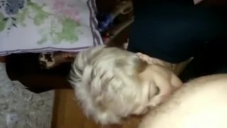 blonde wife sucking dick and trying anal sex