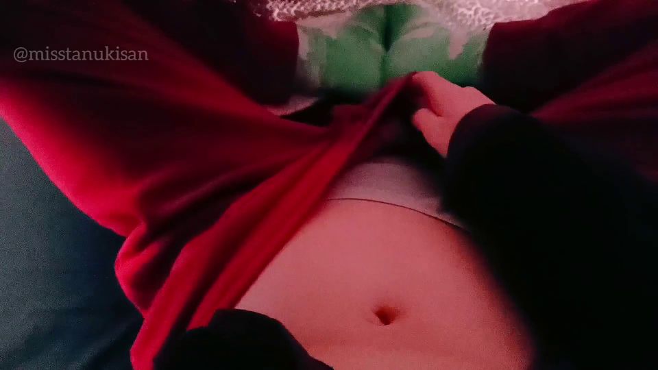 POV Girl Touching Herself In The Sofa While Roommate Is Taking A Shower.