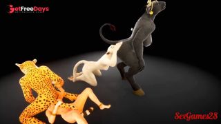 [GetFreeDays.com] Furry friends have an interracial orgy in Wild Life sex Sex Video June 2023