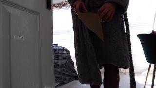 Bootyful nylon queen - POV Naughty Postman Takes Stocking