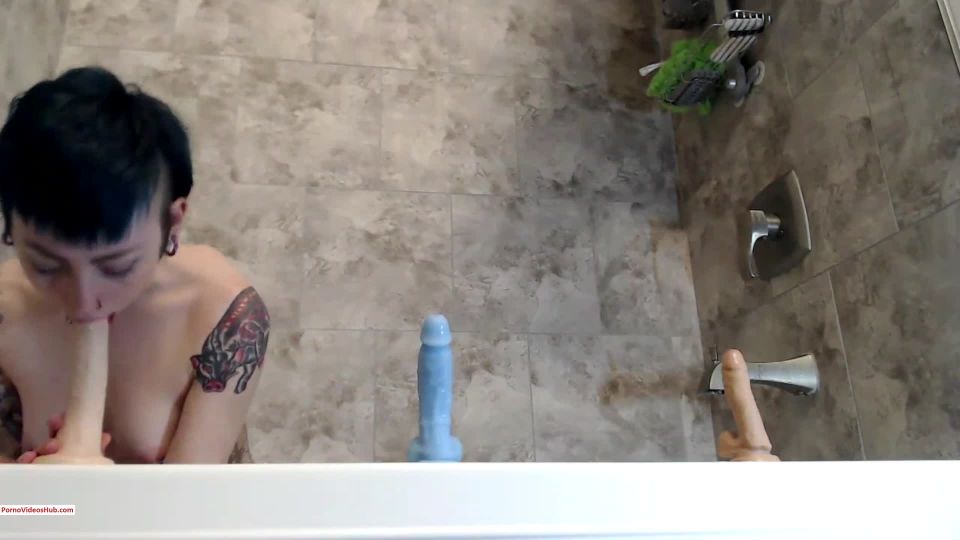 free online video 2 Manyvids presents AutumnCitrine in 3 Dildos and a Bathtub – $9.99 (Premium user request) on masturbation porn skinny teen anal fisting