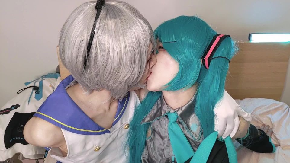 xxx clip 34 femdom at home may 1s, stray3981 - Shimakaze x Miku cosplay [Cen], transsexual on femdom porn