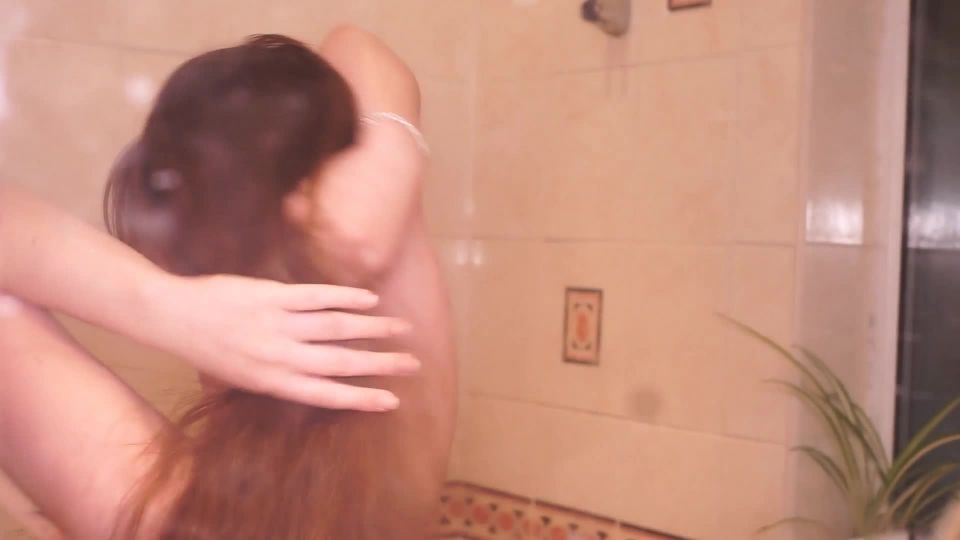 online xxx video 46 LongHairLuna – Shower Long Hair Washing, neck fetish porn on femdom porn 