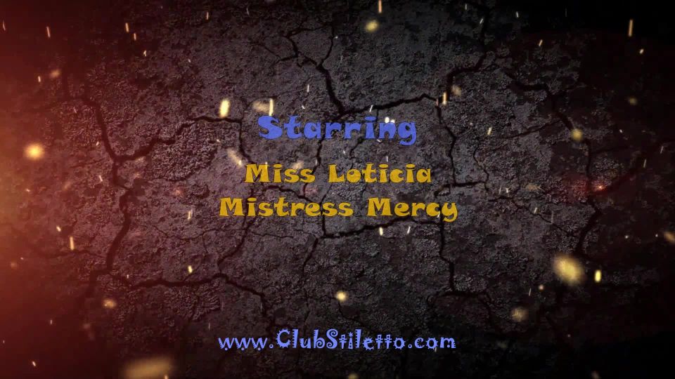 free video 40 CLUB STILETTO FEMDOM: "BALLBUSTING SHOCK FOR LOTICIA"  | foot domination | bdsm porn mature lesbi bdsm