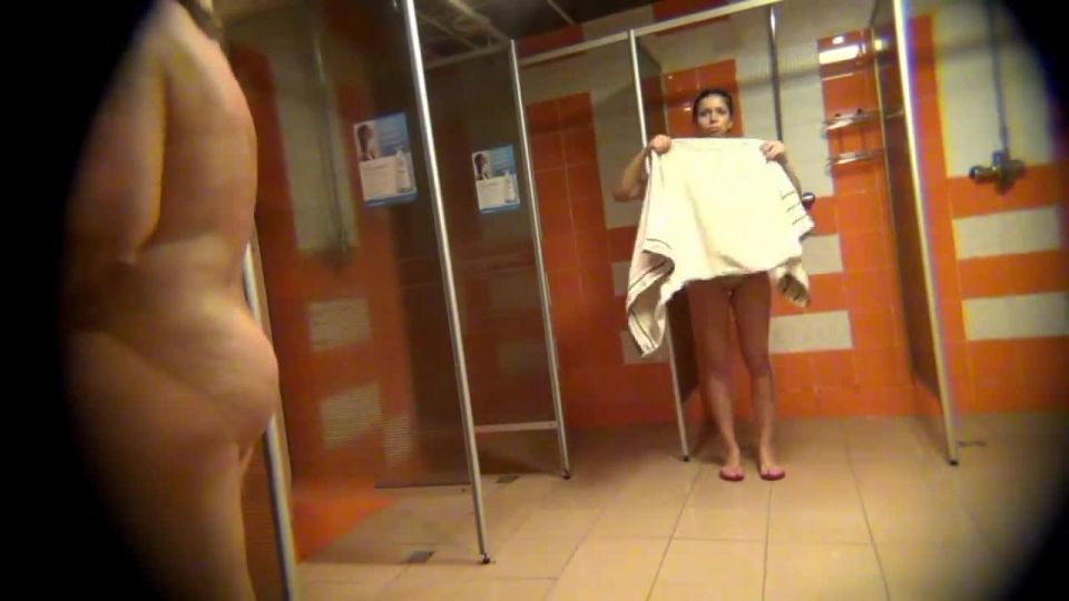 Nice girl with shaved pussy in the shower. hidden cam