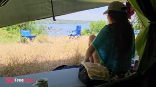 [GetFreeDays.com] Voyeur Naked natural camp girl  Nudism n Wild Camping at cold scandinavian lake Sex Leak July 2023