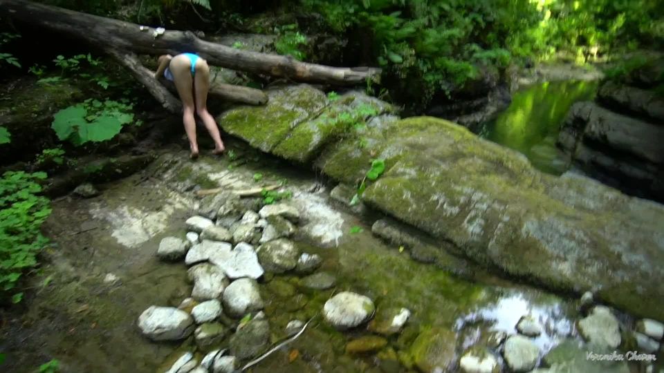 Sexy Surprise in Forest! two Guys found Stuck Girl and Fuck Her!