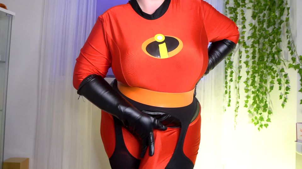 Onlyfans/Mucha Vids - Gwen Adora Elastigirl Expansión de Pecho Futa POV BJ Y Dildo Montar - 2026 - Mamada