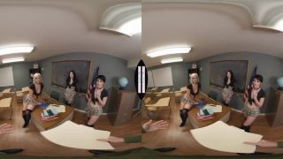 Naughty America VR with Alex Grey, Demi Morgan & Kitty Lynn in Bad girl students Alex Grey, Demi Morgan, and Kitty Lynn are down to fuck YOU for the mid-semester test answers! - VR.