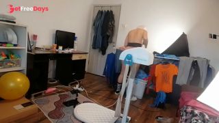 Amateur mom does yoga naked, hairy pussy, big ass, big tits. Amateur milf big ass, big tits, hairy p