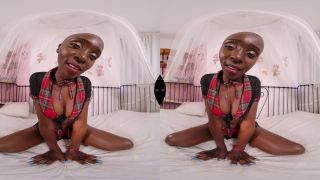 Ebony Schoolgirl Plays In Her Bedroom