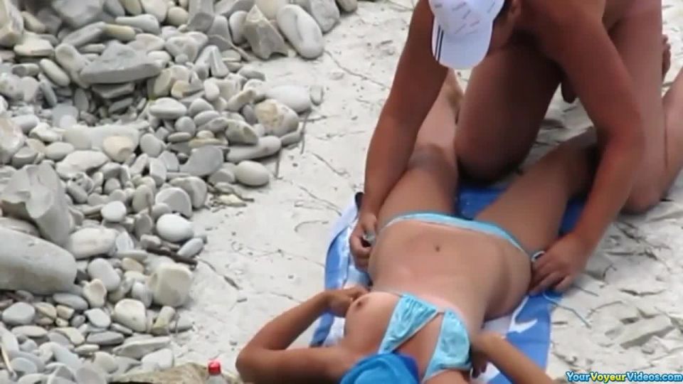 Nudist couple beach intercourse