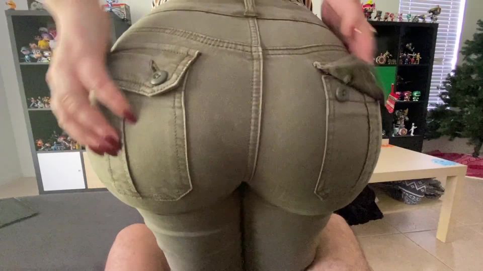 Lapdance?Striptease in Tight Pants Grinding on Daddys Cock BigAss!