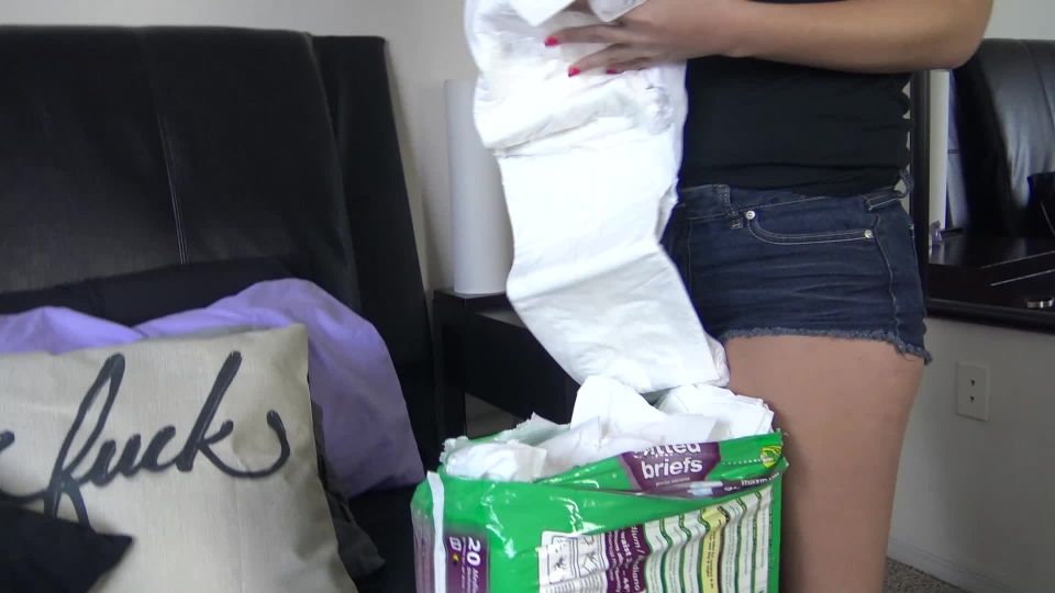 RoxieRaeFetish CARMEN X GETS CAUGHT IN A DIAPER - Ass Humiliation