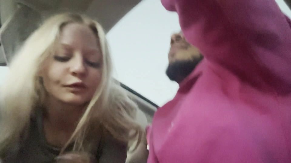 DwayneFoxxx - CAR BlowJob Blonde Cutie DeepThroats cock the WHOLE ride - Blonde