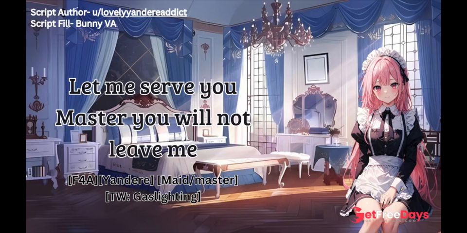[GetFreeDays.com] Yandere Maid Chains you to the bed and wont let you leave ASMR Roleplay audio Sex Leak February 2023