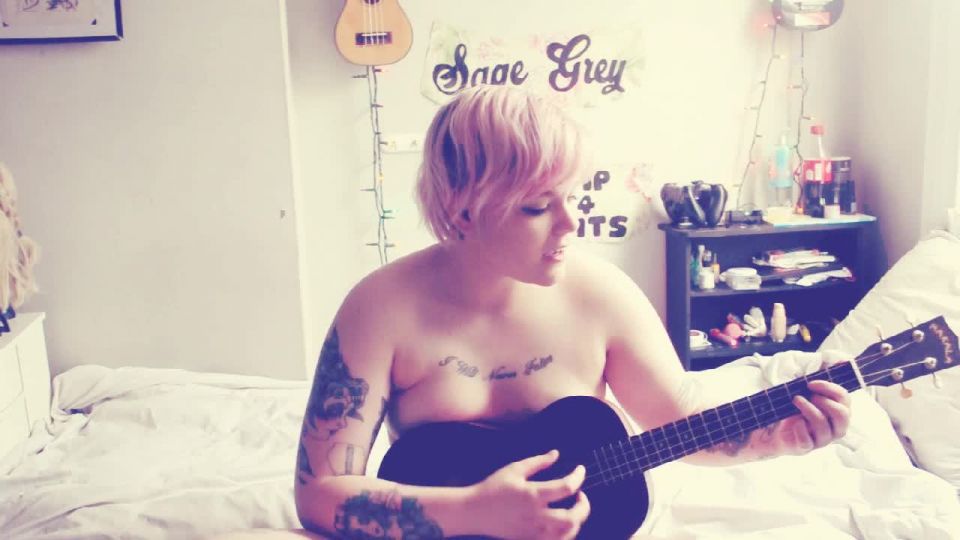 clip 38 Ukulele Hitachi Edging 720 HD – Sage Grey on solo female miss jasmine femdom