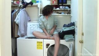 Candy Smith cleans clothes for hairy fun Tickling!