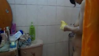 Fuckable asian girl peeped in the shower International!