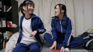 Awesome Japanese college girls sharing passion together  Video Online