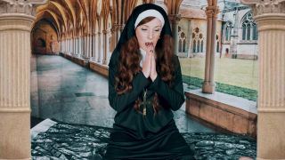 online clip 46 Infinitywhore0 - Horny Nun Desecrates Her Holy Bible and Crucifix - dirty - cumshot latex fetish clothing