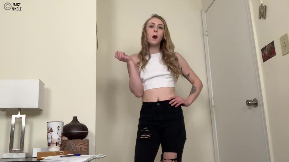 online adult video 35 Macy Nikole - Cant Get Enough Of Mistress Macy Humiliating Your Small Penis, femdom whipping on pov 