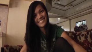 Slender asian girl doing casting for the first time Casting