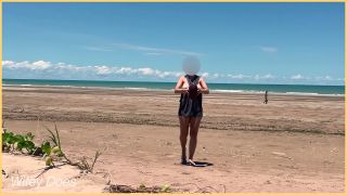 Hot MILF Plays Nude Beach Football  Enjoy 