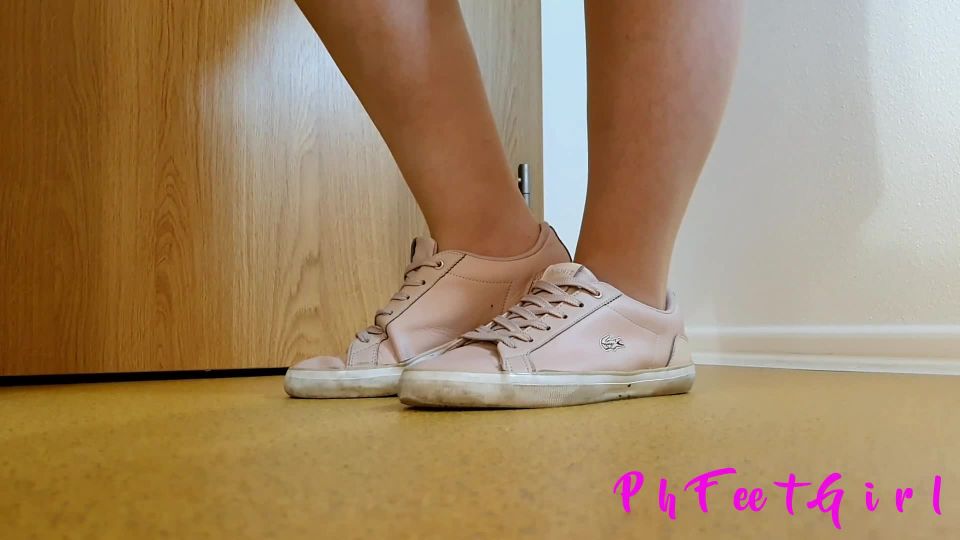 adult xxx video 15 Schoolgirl in pantyhose show her sexy ass and feet with red pedicured toes | worship | fetish porn femdom submission