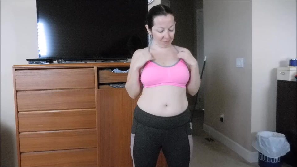 MILF working out topless Milf!