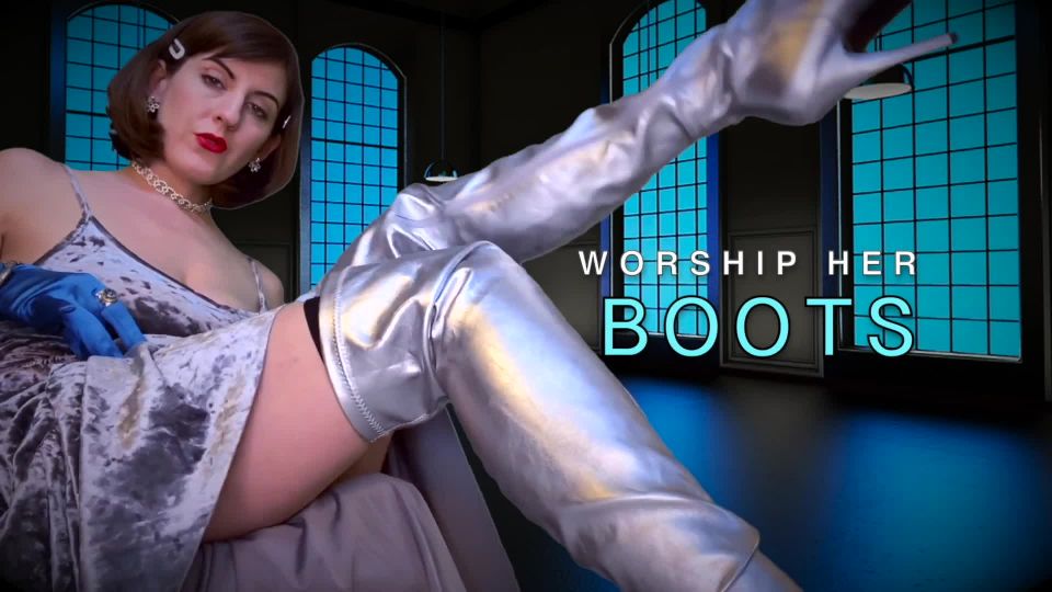 free video 47 DommeTomorrow – Worship Her Boots on femdom porn men feet fetish