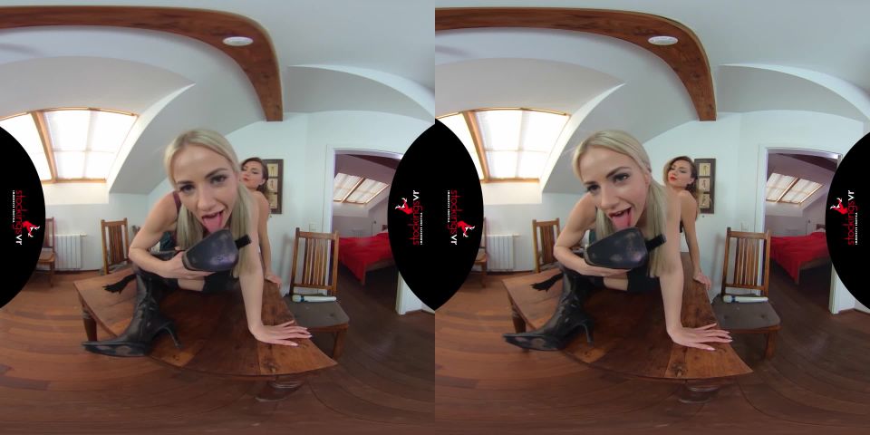 Foot Fuckers starring Nathalie Cherie and Victoria Puppy Pantyhose!