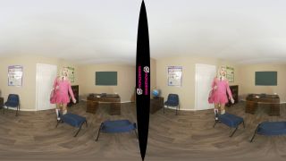 CHLOE TOY'S NAUGHTY PUSSY PROMISES IN HER SCHOOLGIRL UNIFORM (VR180 3D