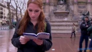 Young French redhead tourist lost in Paris, seduced and fucked. 1/2