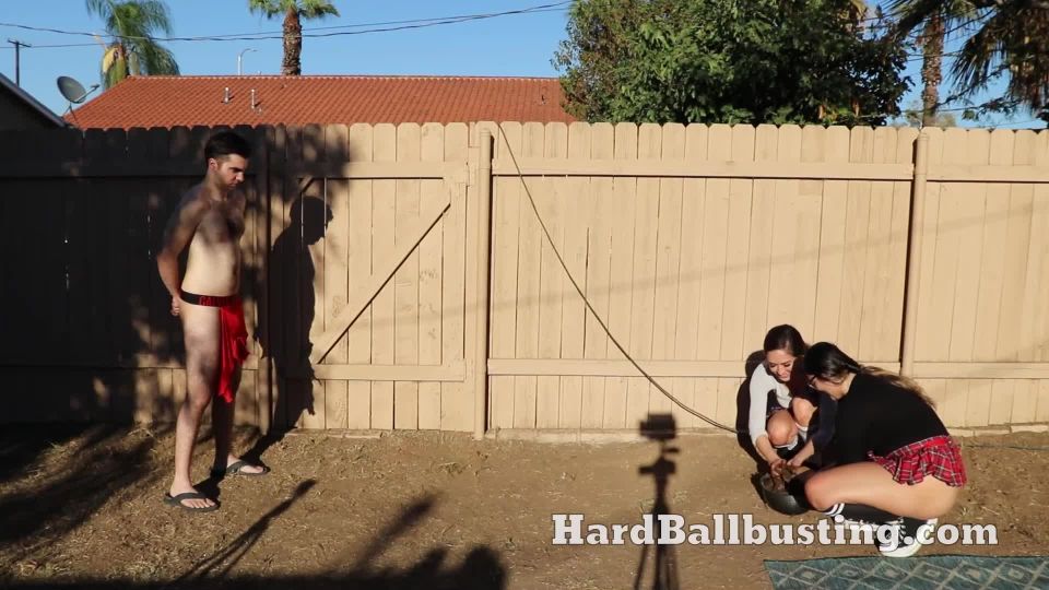 free video 21 HardBallbusting: Mistress Loow and Lady Nerd Made us Pretty Girls Get a Bad Grade Mud Punishment, leya falcon femdom on fetish porn 