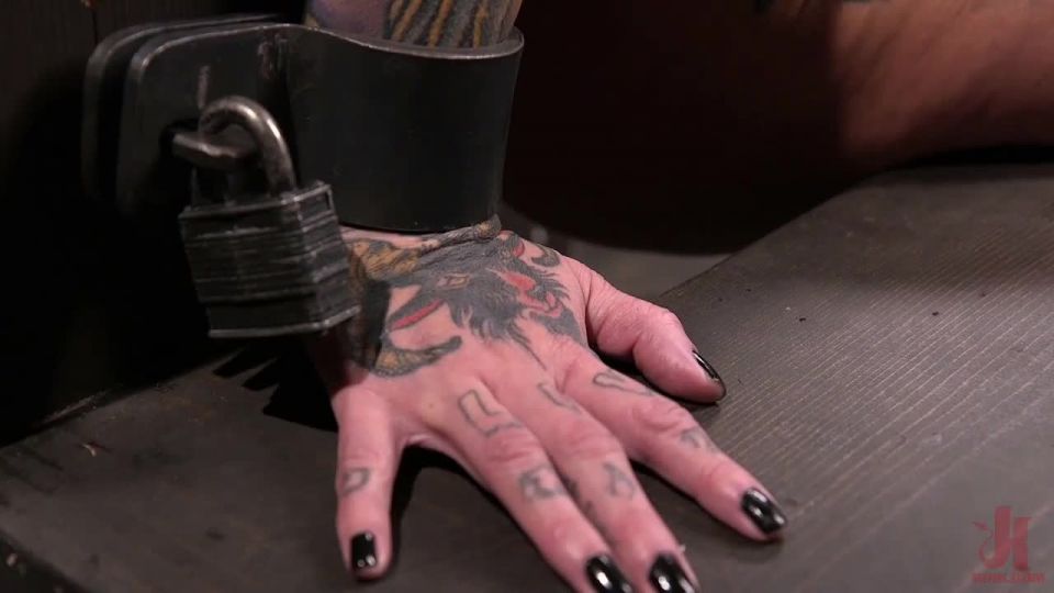 online adult clip 33 lesbian fetish Tattooed Slut Lily Lane In Diabolical Bondage and Suffering, nipple clamps on fetish porn