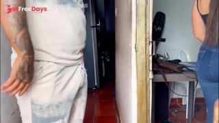 POV - photoshoot with a strange busty and big-assed blonde ends in sex