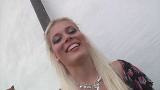 Cute teen gets spitroasted at outdoor casting in czech porn fe....