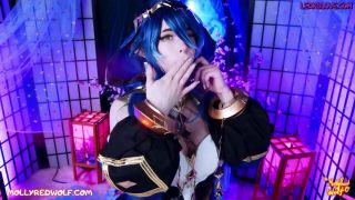 MollyRedWolf – Genshin Impact Layla Gets Cum From Big Cocks In Her Dream  Blowjob Porn MollyRedWolf