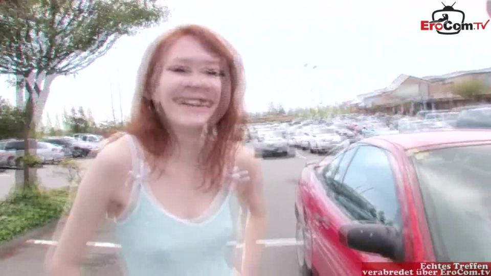 Redhead slim amar gets picked up on the street and fucked in a american porn casting 1