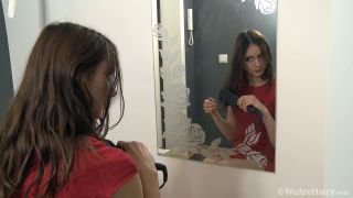 7118 L0lita - Red Dress Black Panties - HD - Hairy