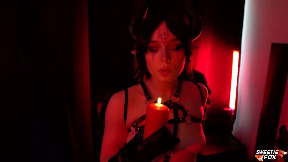 Sweetie Fox – Demon Lilith Deepthroat Big Cock and Fuck cosplay 