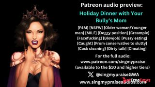 [GetFreeDays.com] Holiday Dinner with Your Bullys Mom erotic audio preview -Performed by Singmypraise Porn Video May 2023