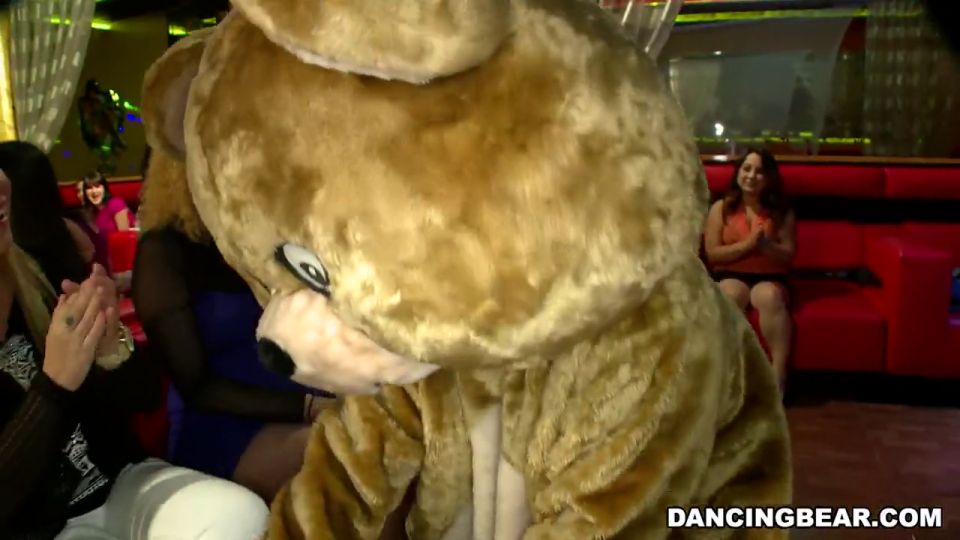 DANCING BEAR  Male Strippers Dicking Down Horny Bitches CFNMStyle