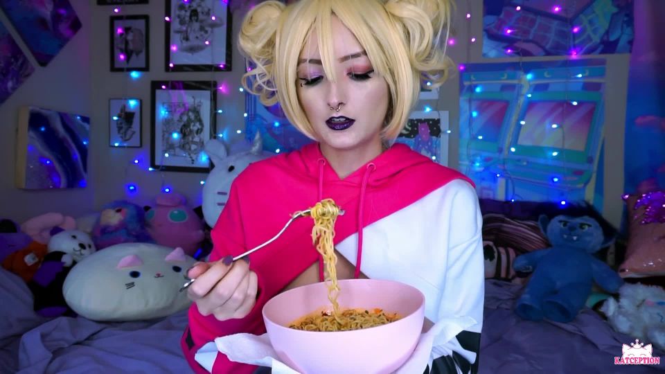 porn clip 20 KatSaysMeow – Blonde Topless Mukbang - katsaysmeow - femdom porn rikki six femdom