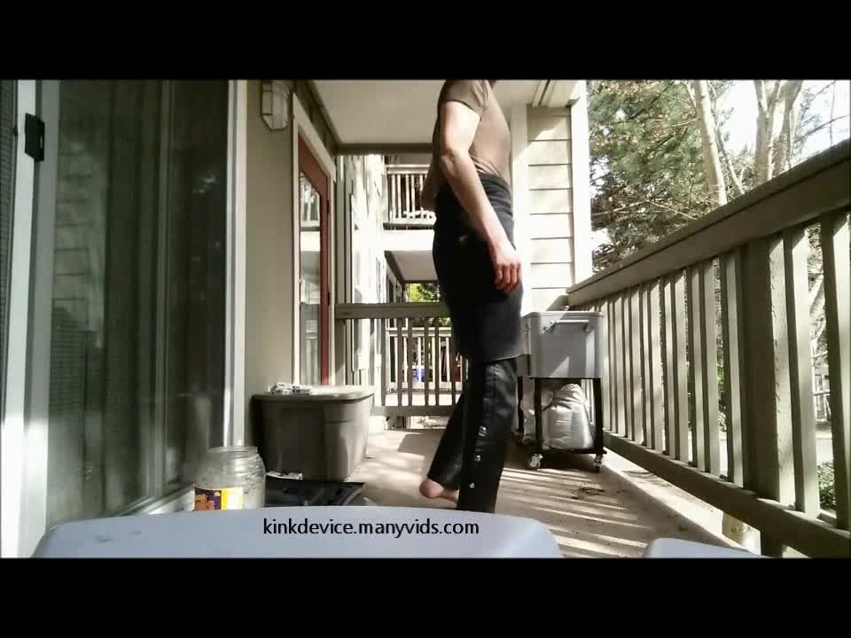 Kink Device – Karin’s Patio Peg! Almost Caught 1280×720 HD Femdom!